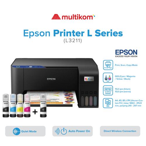 Promo PRINTER EPSON EcoTank L3211 All in One Ink A4 (Print Scan Copy ...