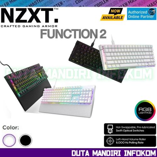 Promo NZXT Function 2 Full-Size I MiniTKL - RGB Optical Hot-swappable ...