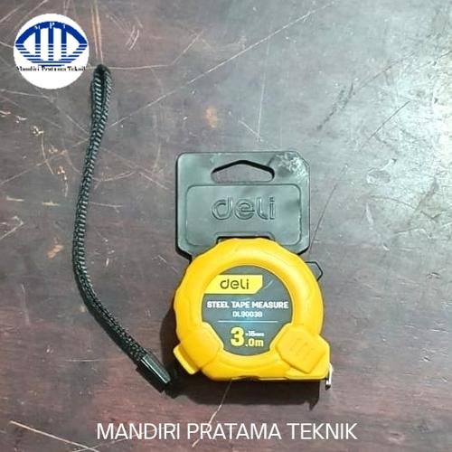 Jual meteran tukang 3m×16mm/measuring tape 3m rol matic DELI - Jakarta ...