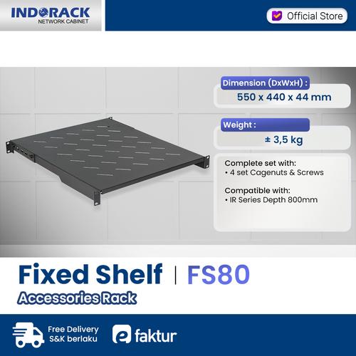 Jual Indorack Fixed Shelf Depth 500mm FS80 Accessories Tatakan Rack ...