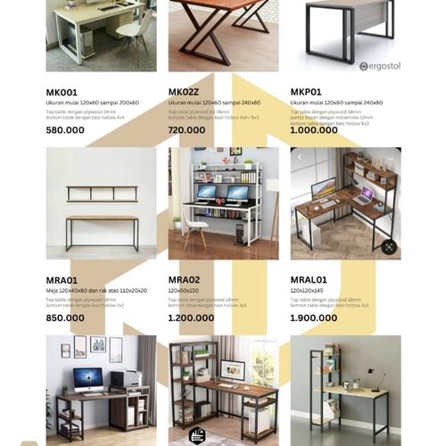 Jual katalog meja kerja custom meja kantor - Kota Denpasar - chacha