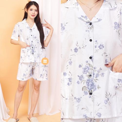 Jual piyama wanita katun jepang celana pendek - Rabbit pink - Kab ...