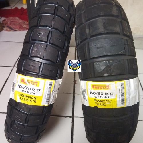 Jual Ban pirelli scorpion rally STR 120/70-17 160/60-15 adv 750 ...