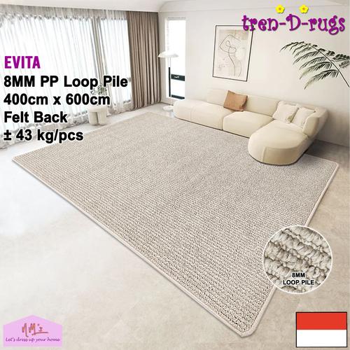 Promo Tren-D-rugs karpet permadani jumbo besar aesthetic polos salur ...