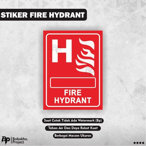 Jual Sign Sticker Fire Hydrant / Stiker Pemadam Api / Stiker Penunjuk ...