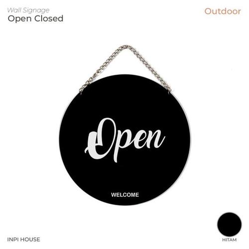 Jual sign board open closed akrilik - open close signage - sign pintu ...