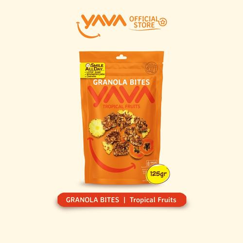 Promo YAVA Granola Bites Tropical Fruits 125g Jakarta Timur YAVA Official Store Tokopedia