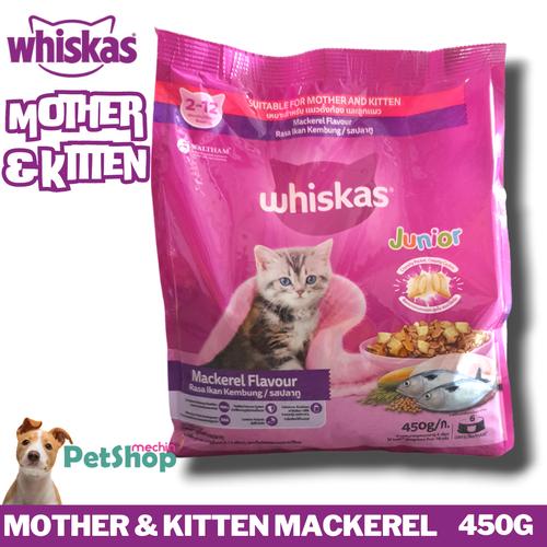Jual WHISKAS JUNIOR MACKEREL FLAVOUR (MOTHER BABY CAT) 450gr - Main Image