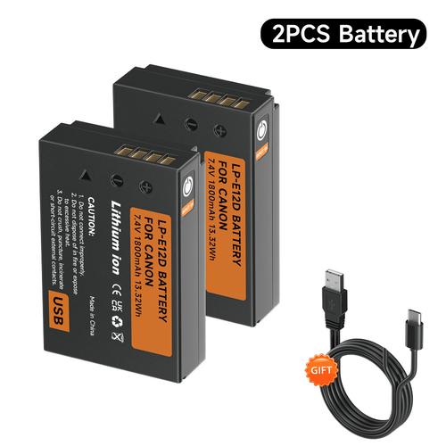 Promo PALO Baterai LPE12 Kamera TYPEC charging Battery LPE12 for