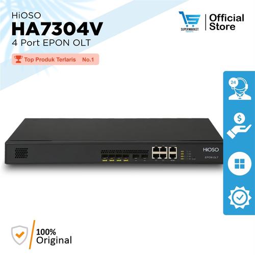 Jual [𝗢𝗥𝗜𝗚𝗜𝗡𝗔𝗟]HIOSO OLT EPON HA7304V 4 PON Gigabit FREE SFP PX20 ...