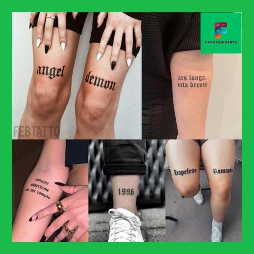 Jual Faraz// Custom Tato Tulisan Aesthetic Sesuai Keinginan Tatto ...