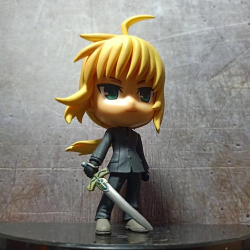 Jual Figure Anime Saber Fate Zero Character Saber Chibi Black Suit ...