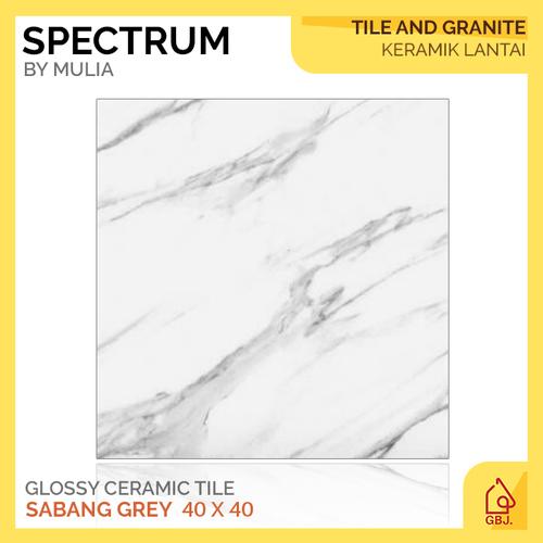 Jual KERAMIK MULIA 40 X 40 SABANG GREY SPECTRUM / KERAMIK LANTAI MOTIF ...