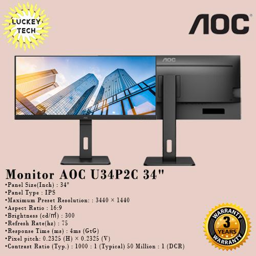Jual Monitor LED AOC U34P2C Ultrawide 34" - Jakarta Pusat - Luckey Tech ...