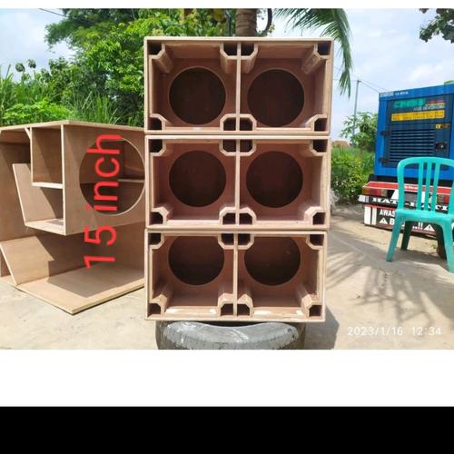 Jual box speaker planar 15inch, bahan 18 mm versi brewog double