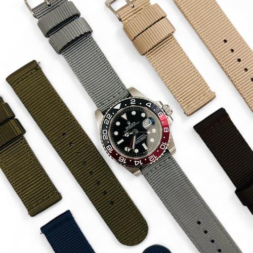Jual TALI JAM TANGAN NYLON MILITARY STRAP QUICK RELEASE 18mm 20mm 22mm