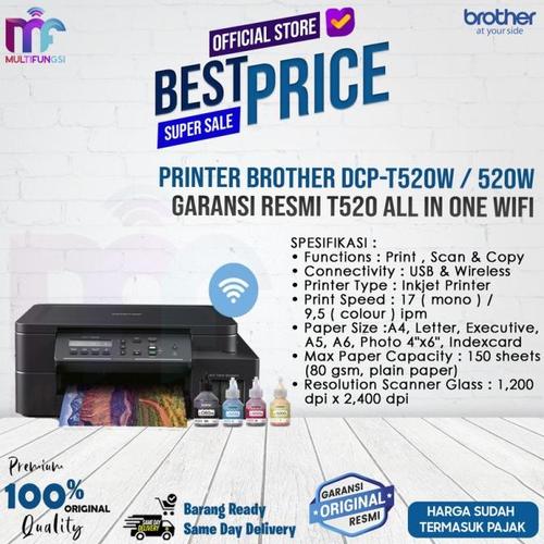 Jual Printer Brother DCP-T520W / 520W (Pengganti DCP-T510W) All In One ...