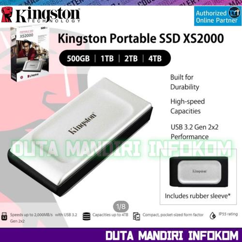 Ssd 1tb Kingston XS2000 4TB Portable SSD - USB 3.2 Gen 2x2 (Up To