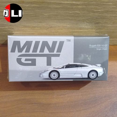 Modèle Réduit Bugatti EB110 GT Gris Clair Mini GT 1:64 - Voiture Diecast En Stock - MGT00704-L