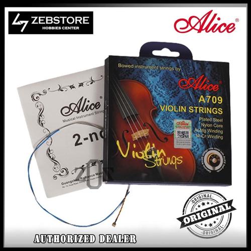 Jual Senar String Biola Violin Alice A709 4/4 Nylon Core Kota Bandung
