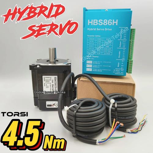 Driver Moteur Hybride Servo HBS86H - AC 18-70V / DC 24-100V, 8.0A, 0-200kHz - Pour Moteur Pas-à-pas Nema34 En Boucle Fermée