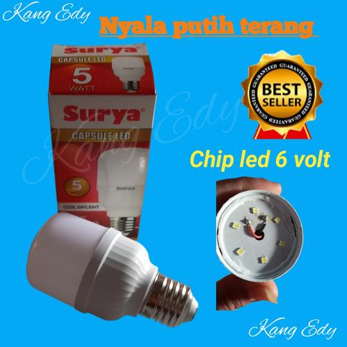 Jual LAMPU LED SURYA 5 WATT CAPSULE PUTIH TERANG - Kab. Blitar - Kang