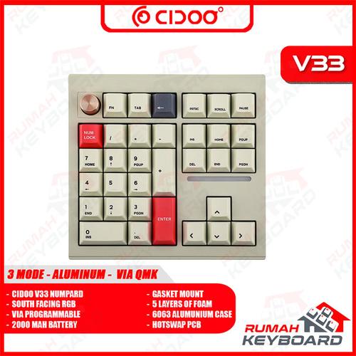 CIDOO V33 メカニカルキーボード cidoo v33 numberpad MechLands CIDOO