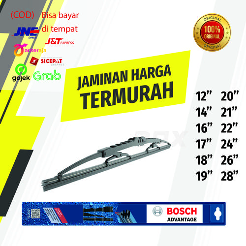 Jual Wiper Mobil Bosch Advantage Satuan 12 14 16 17 18 19 20 21 22 24