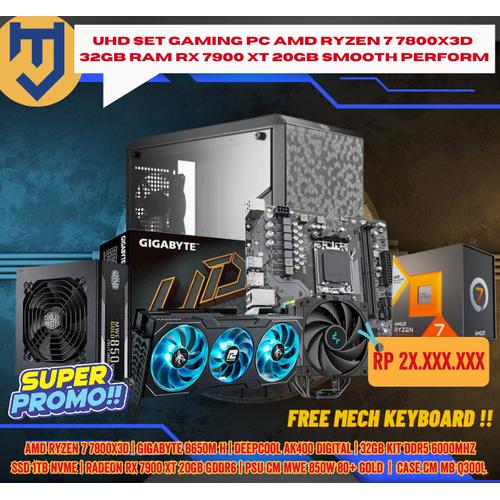 新品】 ゲーミングPC RYZEN7 7800X3D RX7900XT 3TB（Jual UHD Set 