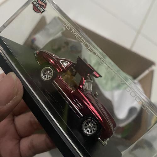 Hot Wheels RLC 1/64 Mercedes Benz 300 SL Rouge 1955 – Édition Limitée 2023 (Neuf)