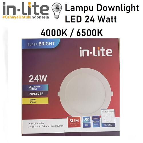 Jual Inlite Lampu LED Downlight 24 Watt INPS628R 24W 4000K / Putih ...