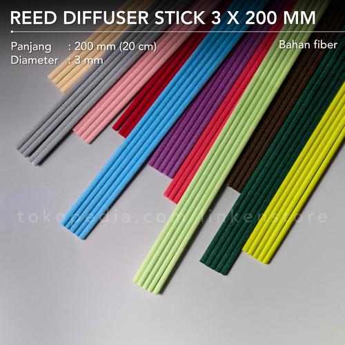 Jual Reed Diffuser Stick 3mm x 20cm ( 3 x 200 mm ) - Edisi Color ...