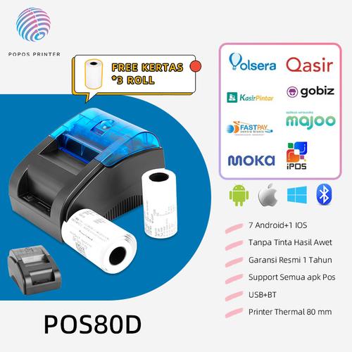 Promo PRINTER THERMAL 80MM Printer Bluetooth Printer thermal mini ...