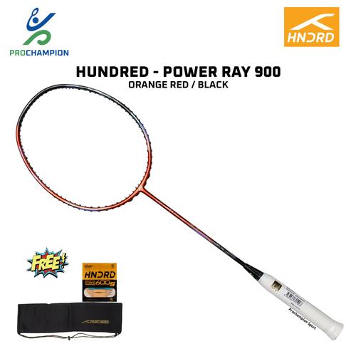 Jual New ! Raket Badminton Hundred HNDRD POwer Ray 900 - DK GREY WHITE ...