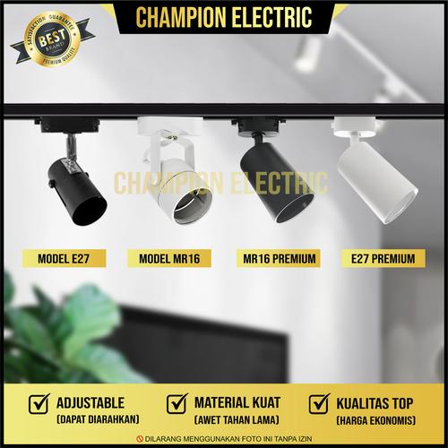 Kap Rell Track Jual Kap Lampu Sorot Rel Track Spot Light Rell Fitting Spotlight MR16 ...