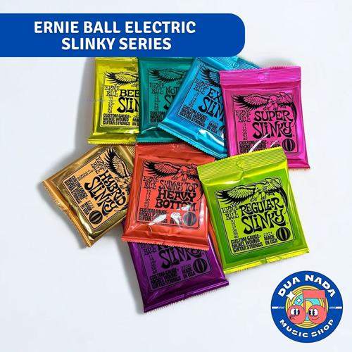 Promo Senar Gitar Elektrik Ernie Ball Slinky 1 Set 10 Regular Kota