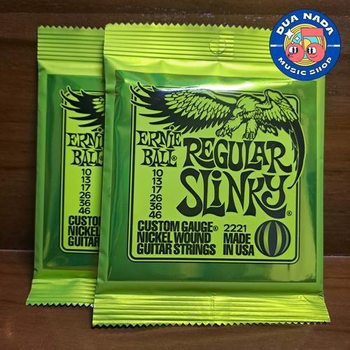 Promo Senar Gitar Elektrik Ernie Ball Slinky 1 Set 10 Regular Kota