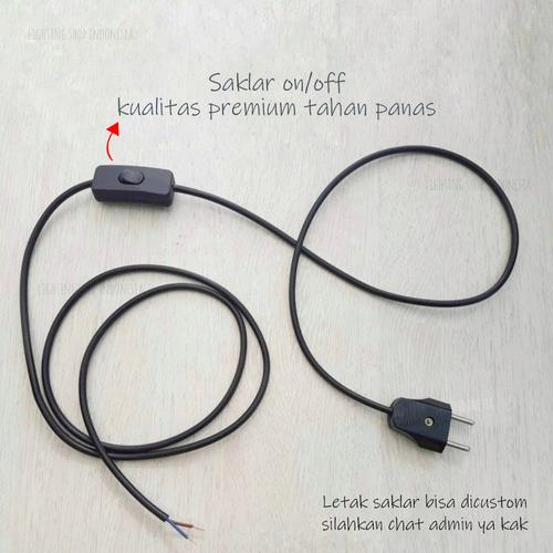 Jual Kabel saklar on/off panjang kabel bisa costum + colokan broco + on ...