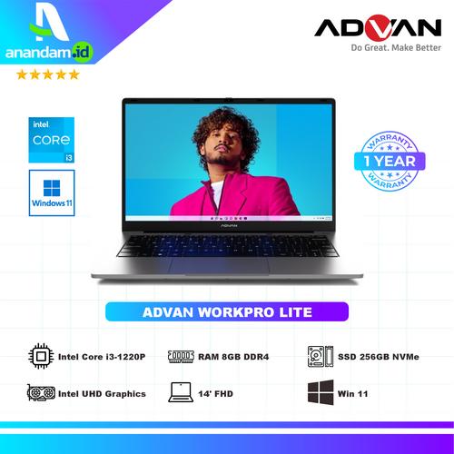 Promo Advan Laptop Workpro Lite Intel i3 Notebook 14" 8GB 256GB Windows ...