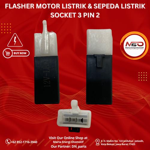 Jual Flasher Motor Listrik & Sepeda Listrik Socket 3 Pin 3 dan Pin 2 ...