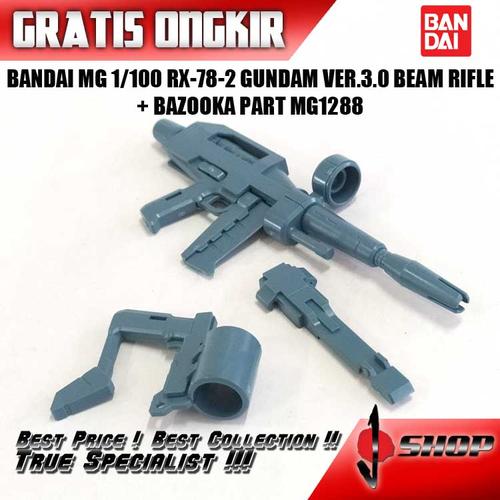 Pg Rx 78 Beam Riffle Jual BANDAI MG 1/100 RX-78-2 GUNDAM VER.3.0 BEAM RIFLE + BAZOOKA PART ...