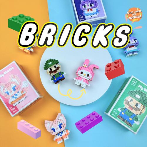 Promo DIY Bricks Mini Puzzle Nano Block Toys | Building Blok Model ...