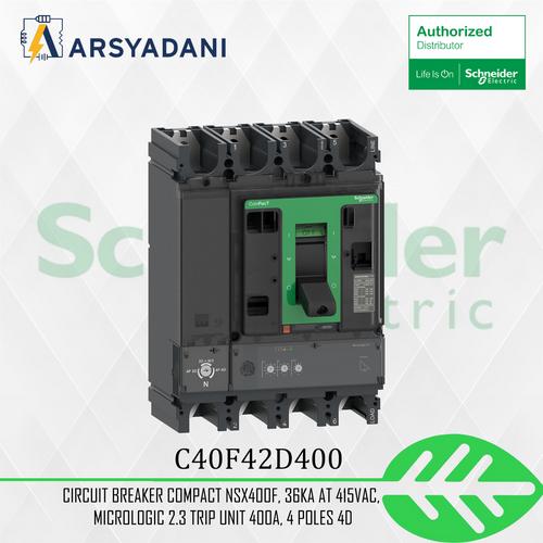 Promo C40F42D400 - Circuit breaker ComPacT NSX400F, 36kA at 415VAC ...