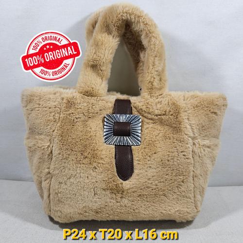 ALEXIA STAM Leather Handle Paper Bag アリシアスタン カゴバッグ  