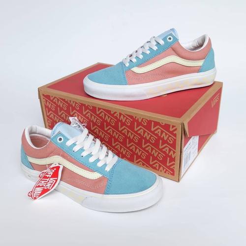 Jual Vans Old Skool Pro Washout Peach Blue 37 Kota Bandung