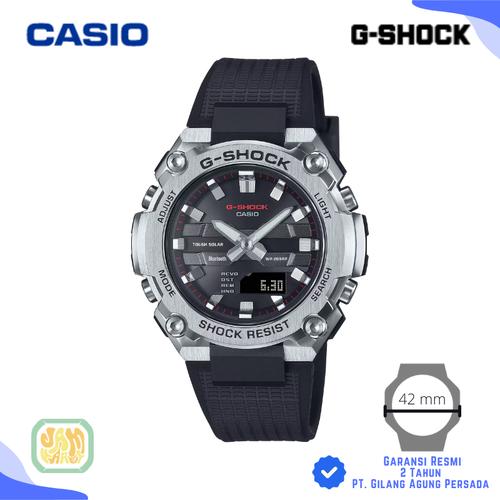 JAM TANGAN CASIO G-SHOCK MNI GST-B600-1A ORIGINAL GSHOCK GST B600 1ADR  HITAM SILVER TOUGH SOLAR BLUETOOTH di Jam Karet Tokopedia