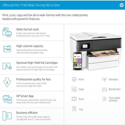 Jual [Baru] Printer Hp Officejet Pro 7740 Wide Format AllInOne Kota