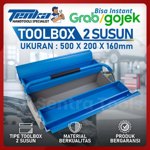 Jual Tool box / Kotak Perkakas Besi Tenka 2 Susun - Kota Tangerang ...