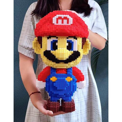 Jual 50cm Nano Blocks Mario Bros 3D Model Mainan Blok Susun Blok ...