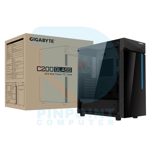 Pinpoint Computer Cell Blue Jual GIGABYTE C200 Glass Mid Tower PC Case - Packing Kayu - Kota ...